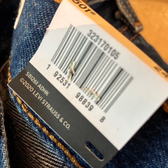 Levi's Classic Jean Shorts size 24 Dark Blue Jean cut offs - Picture 12 of 12